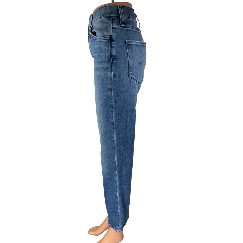 Hudson Women's Blue High Waisted Flared Bootcut Denim Cropped Jeans Size 25 - Picture 2 of 5